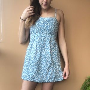 Baby blue daisy mini dress